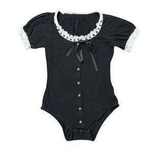 Littleforbig Black Lolita Onesie Playsuit